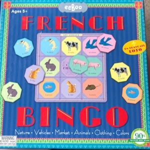 FRENCH BINGO Nature~Vehicles~Market~Animals~Clothing~Colors COMPLETE